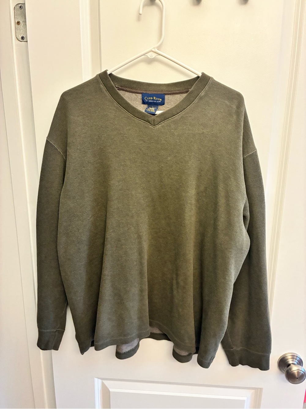 Charter Club Olive V-Neck Pullover Sweater